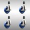Service Caster 4 Inch 316SS Solid Poly Swivel 1-5/8 Inch Expanding Stem Caster Set Brake SCC SCC-SS316EX20S414-SPUS-TLB-158-4 - alternate 1